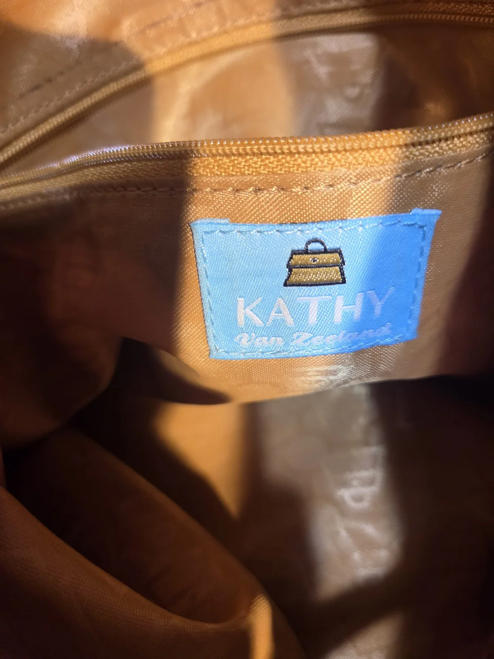 Canvas Tote Bag in Beige with Silver Accents
